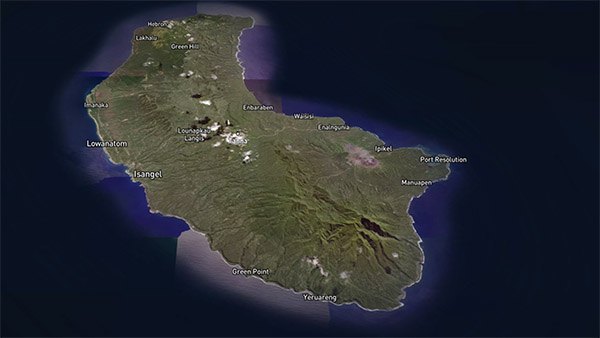 3d map of tanna and Vanuatu