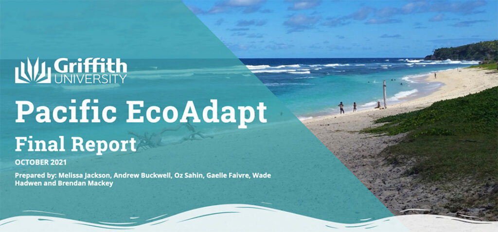 Screenshot of Pacific EcoAdapt Phase 1 report